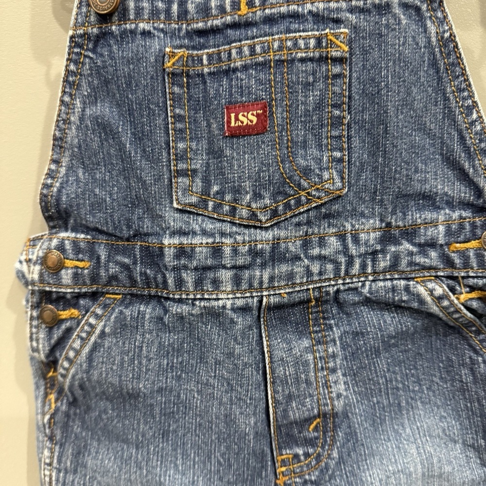 Levi's Strauss Signature Overalls Shortalls Denim Infant Toddler Size 18 Months - Picture 3 of 12